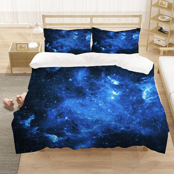

bedding sets fantasy star sky galaxy 3d luxury set quilt duvet cover home textile king  double full single size dropship