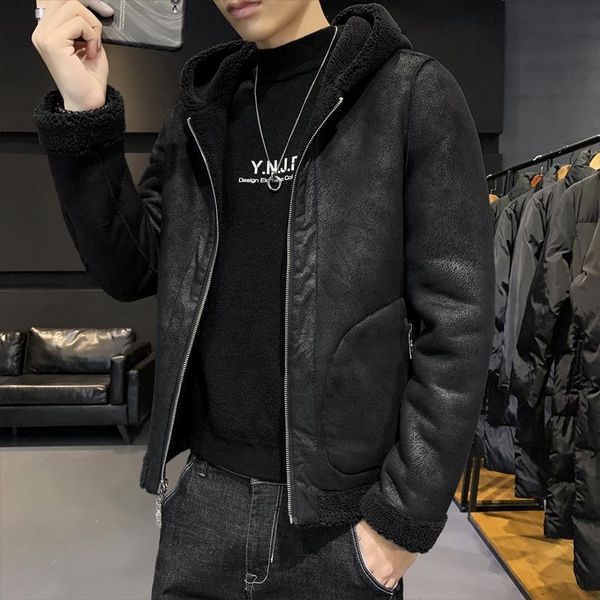 

men's jackets casual coat in autumn and winter 2021, Black;brown