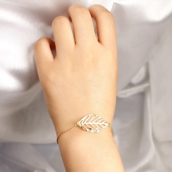 

link, chain mileage leaves bracelet contracted jewelry accessories bracelets for women designer charms in bulk, Black