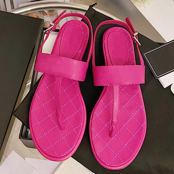 

buckle strap woman shoes solid flats flip flops rome ladies summer checkered sandals fashion casual women 2021, Black