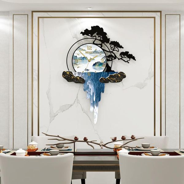 

wall clocks vintage design clock large decoration home watch quartz silent hanging printed horloge decor wf
