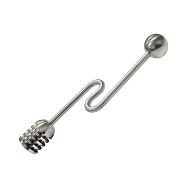 

spoons honey stirrer curved and straight handle with beaded multifunctional kitchen tools durable dippers