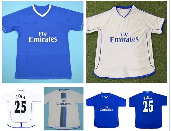

2001 2002 2003 2005 retro soccer jersey classic 01 02 03 05 vintage football shirt home robben lampard maillot zola veron drogba rerry hasse, Black;yellow