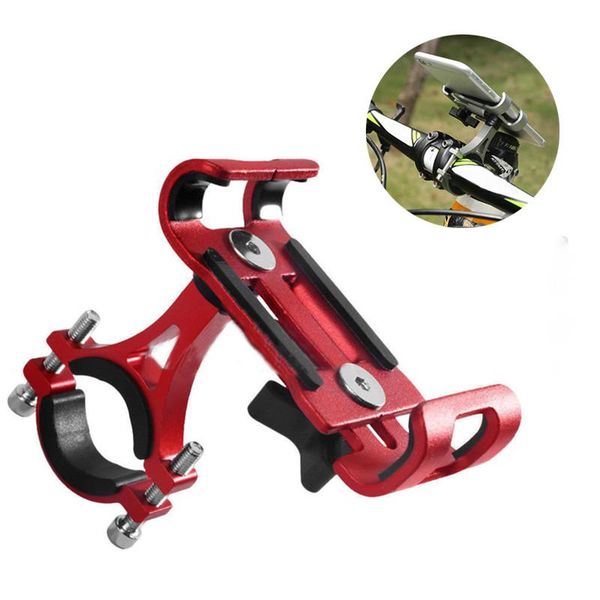 

cell phone mounts & holders motorcycle bike holder portable aluminum alloy anti-slip bracket gps clip handlebar universal bicycle stand