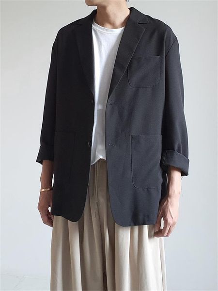 

men's suits & blazers suit coat spring and autumn classic dark yamamoto style business fashion leisure loose large, White;black