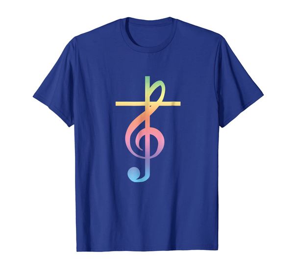 

Religious Christian Music Choir TShirt Treble Clef Rainbow, Mainly pictures