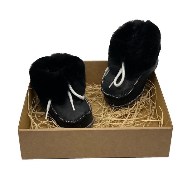 

genuine leather baby boots,wolly inside,boots for home flat shoes, Black;grey