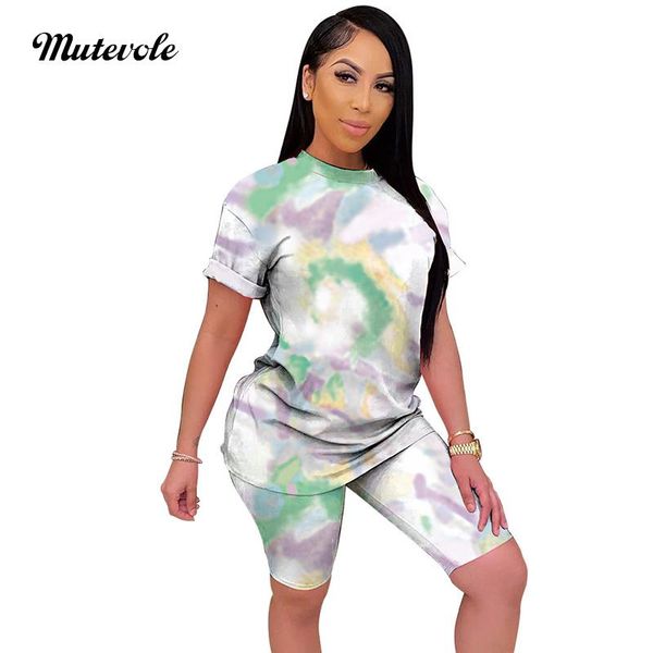 

mutevole ladies summer bodycon 2 piece tracksuit casual o neck shirt and shorts set women clothes two outfits dress, White