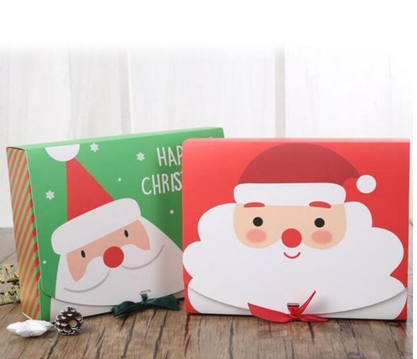 

factory outlet christmas decoration eve big gift box santa claus fairy design kraft papercard present party fa k1f6