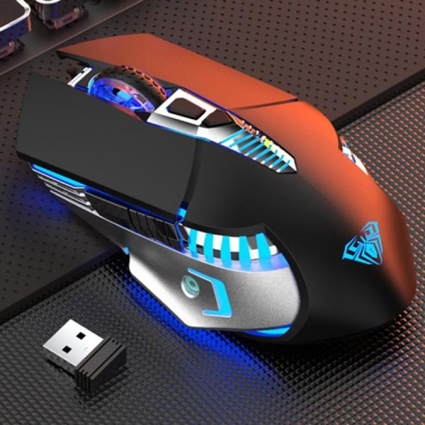 

rechargeable bluetooth wireless gaming mouse with side buttons 3 modes (bt5.0, bt3.0 and 2.4g) ergonomic mice for pc laptop