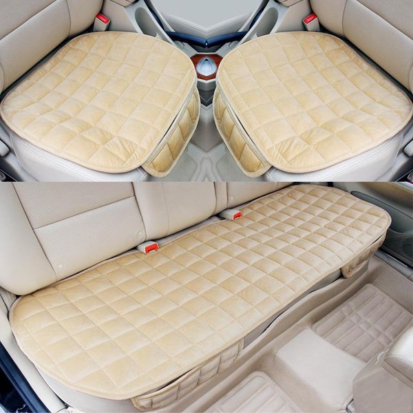 

universal winter warm car seat cover cushion anti-slip front or rear back chair breathable pad protector for truck suv van covers