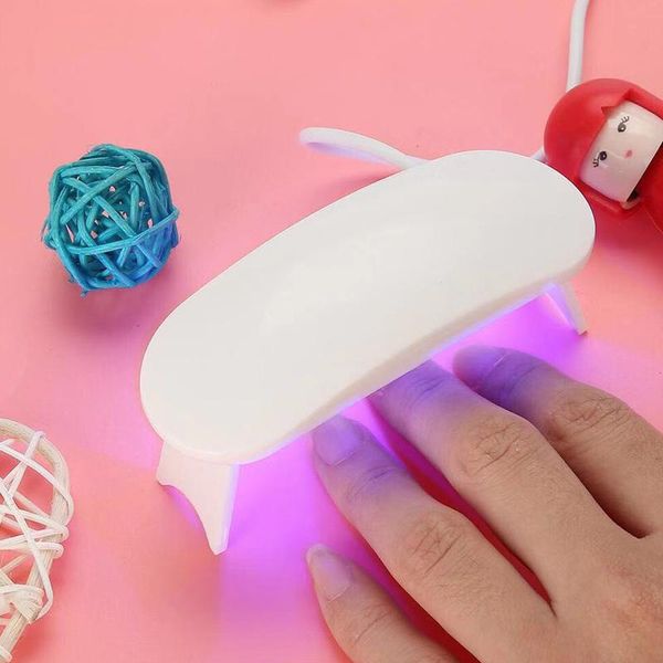 

nail dryers mini portable 6w led dryer cure lamp machine for uv gel polish kg66