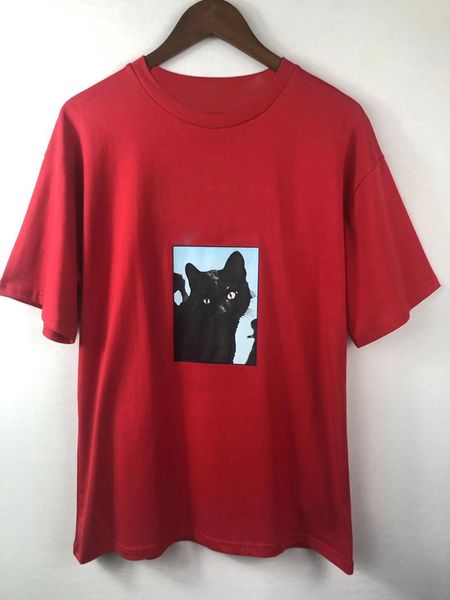 

fashion mens designer t shirt summer men women couples cat print short sleeve luxury womens tee 3 colors size s-xl-71, White;black