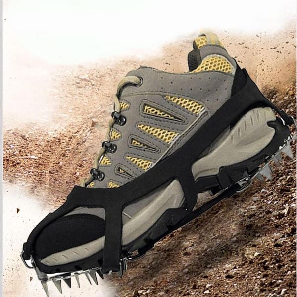 

cords, slings and webbing durable crampons shoe covers classic delicate climbing anti slip shoes cover 18 teeth snow spiked grips cleats