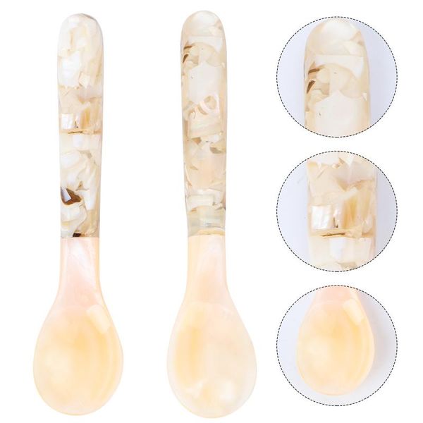 

spoons 2pcs household spoon shell coffee kitchen supplies