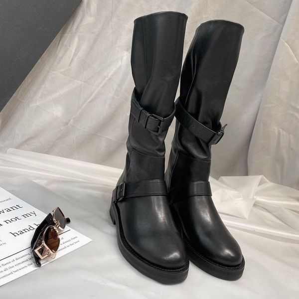 

boots bololia women wedge black long luxury shoes designers soft genuine leather female fashion kgbb