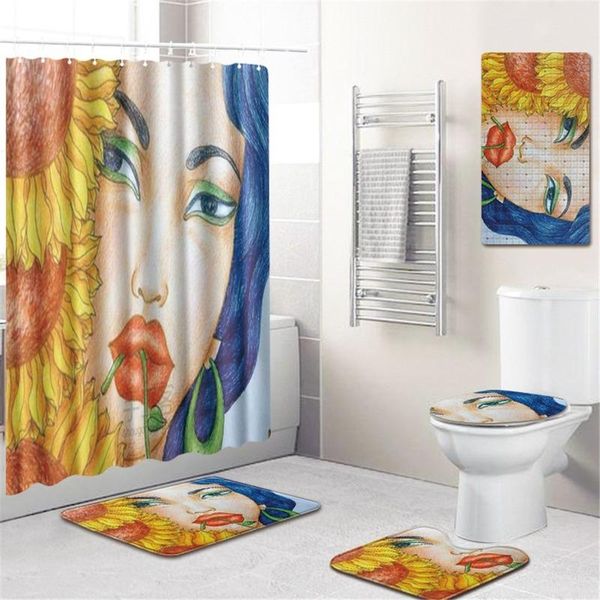

bath mats bathroom mat curtain non-slip shower toilet cover bathtub