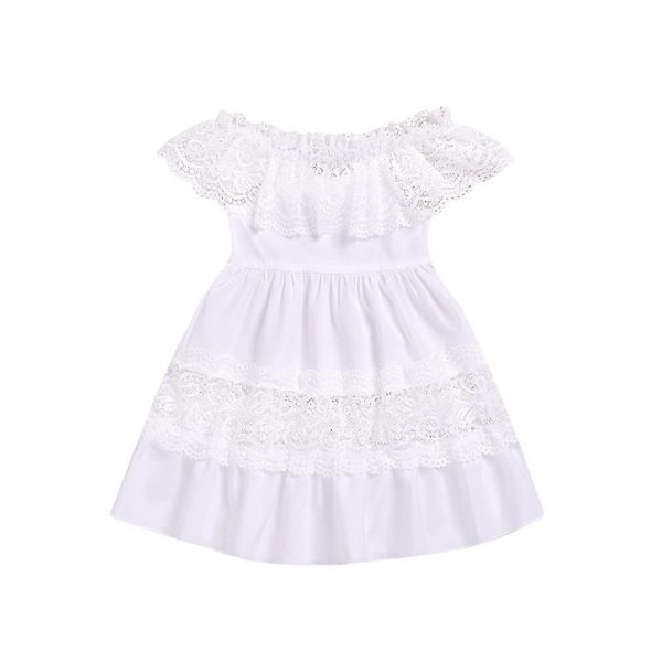 

girl's dresses girls dress summer short-sleeved lace stitching children's hollow princess tide, Red;yellow