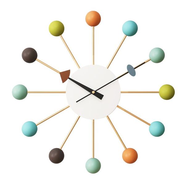 

wall clocks modern design clock silent ball kitchen luxury living room minimalistic orologio da parete home decor ad50wc