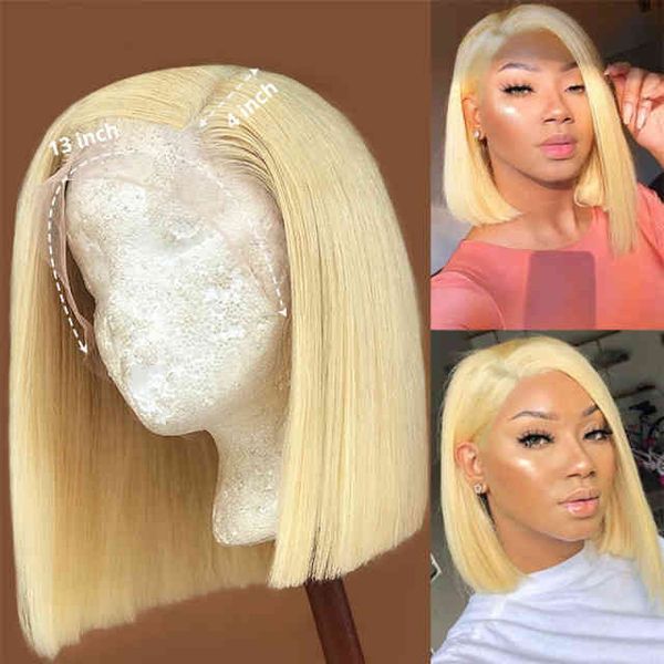 

swiss hd transparent wig, brazilian 100% virgin human hair , 613 lace front wigs for black women, Golden;white