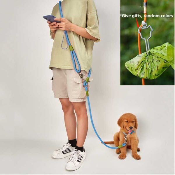

dog collars & leashes running and walking traction rope, cross-shoulder multi-function liberation of hands rope
