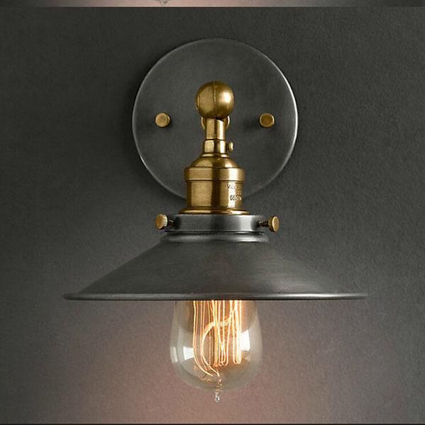

wall lamp qukau retro bronze e27 holder country bar aisle staircase balcony engineering sconces