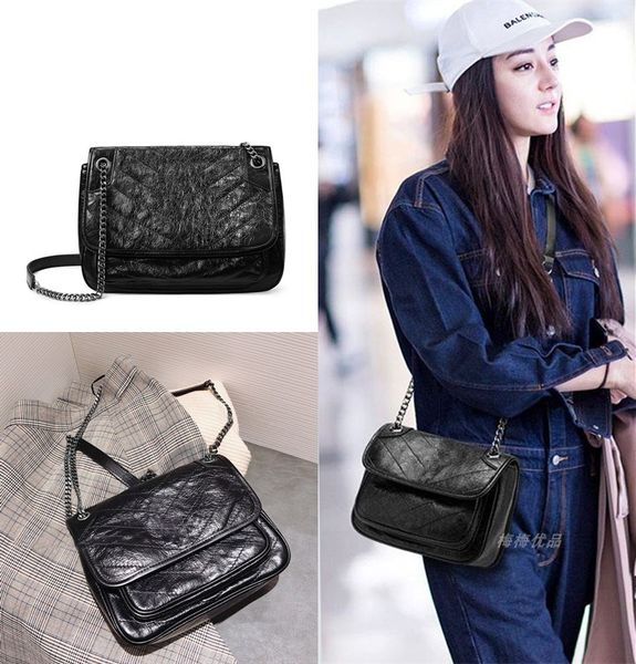 

2021 new messenger bag celebrity same style bag female leather chain bag shoulder crossbody fashion all-match hobo