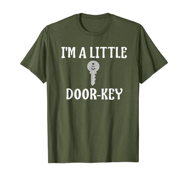 

men's t-shirts funny little door-key pun t-shirt sarcastic joke tee, White;black