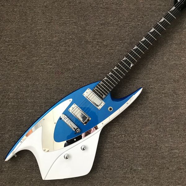 

special shaped electric guitar, rosewood fingerboard, shark electric guitar