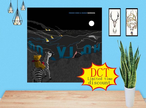 

freddie gibbs & madlib bandana album poster music cover silk art print