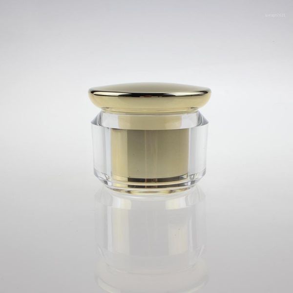 

storage bottles & jars wholesale 50g portable refillable silver/gold packaging cosmetics cream