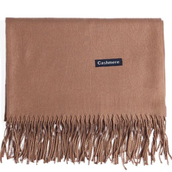 

scarves fashion cashmere scarf shawl solid autumn winter wrap warm soft hijab thick lady women pashmina luxury wool camel, Blue;gray