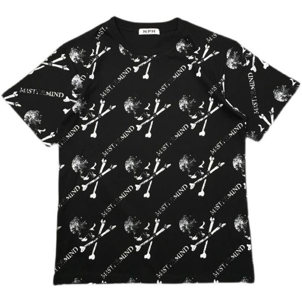 

men's t-shirts luxury men mastermind mmj skull bone letters t shirts t-shirt hip hop skateboard parkour street cotton tee a139, White;black