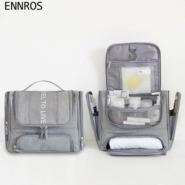 

Big Ears Double Opening Wash Gargle Bag Hook Travel Cosmetics Collection Toiletry Storage Bags