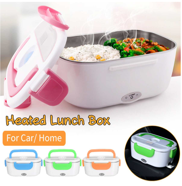 

eectric heating unch box car + home 2 in 1 12v-24v 110v portabe stainess stee iner bento unchbox food container bento box