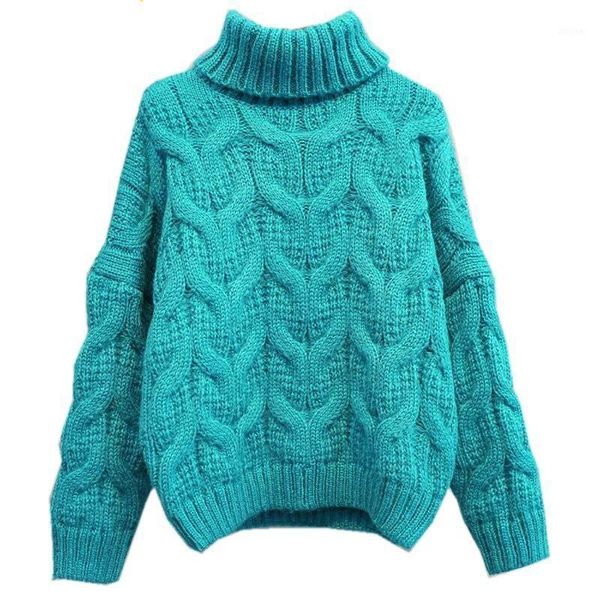 

women's sweaters 2021 korean twist knitwear pullovers women winter warm christmas long sleeve thick jumpers loose outerwear, White;black