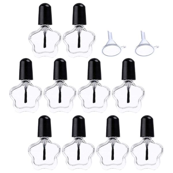 

storage bottles & jars 12pcs 5ml empty nail polish glass containers for art