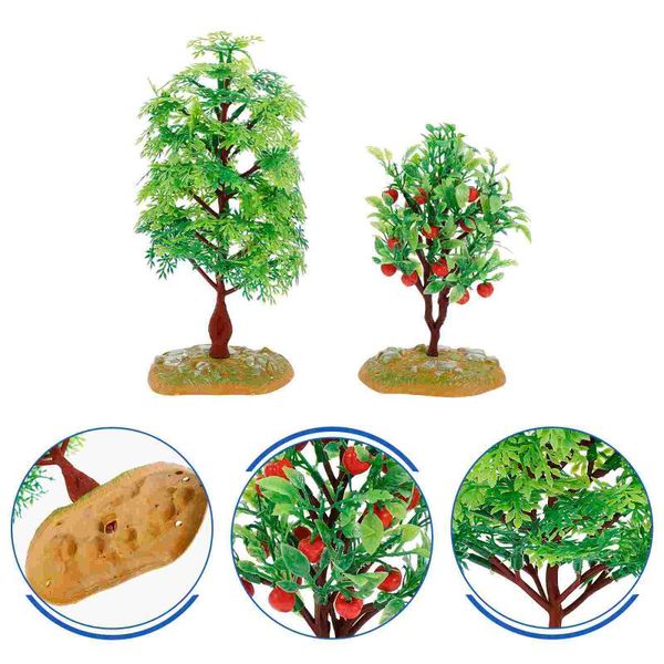 

decorative flowers & wreaths 2pcs mini tree decor miniature adornment micro landscape sand table supplies