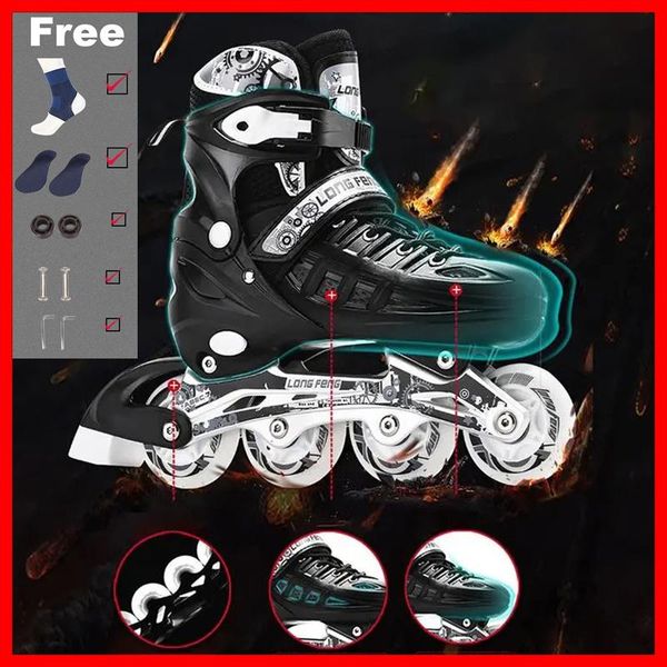 

roller skates professional skate shoes wheels inline four-color outdoor ice