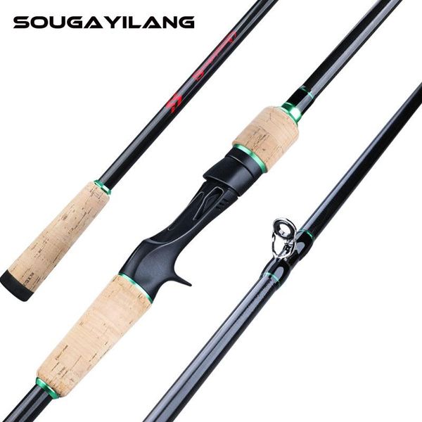

sougayilang 1.8-2.4m lure fishing rod 3 section ultralight carbon fiber spinning /casting de pesca carp pole boat rods