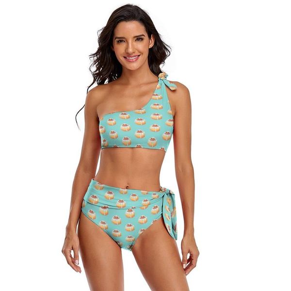 

one-piece suits sugar bikini swimsuit tie side vintage surfing swimwear for big breasts fashionable 2 piece bathing suit