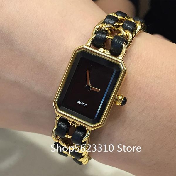 

real leather boyfriend watch boy friend 2 layer link quartz wrist women men stainless steel clock vintage wristwatches, Slivery;brown