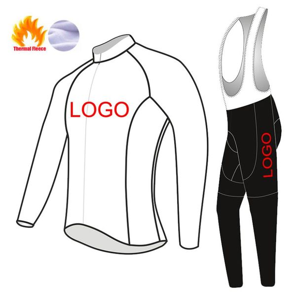 

racing sets hombre invierno custom winter thermal fleece cycling clothing bicycle jacket mtb jersey long pants bike outfit, Black;blue