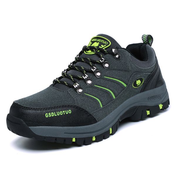 

men women casual shoes flat outdoor fashion autumn spring low sneakers male non-slip waterproof lace up leather walking, Black