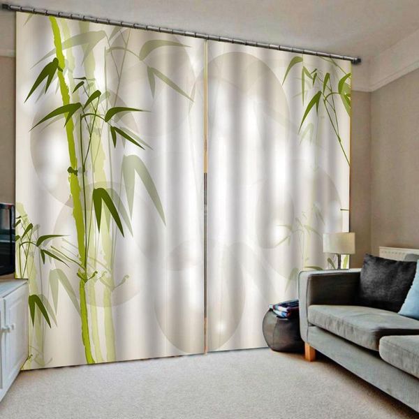 

curtain & drapes blackout curtains landscape 3d luxury window living room bamboo