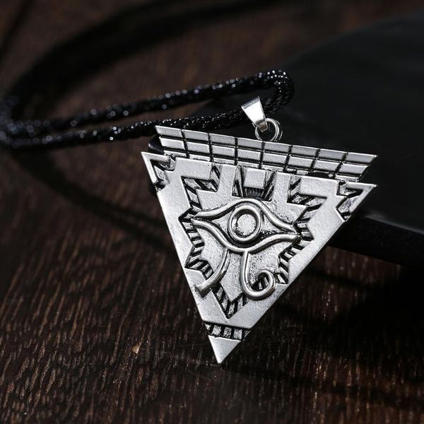 

pendant necklaces chengxun egyptian eye of horus pendent necklace for men women stainless steel vintage daily jewelry sacred geometry girl, Silver