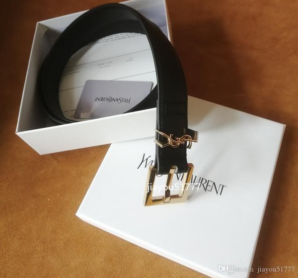 

27 yslsell women belt width 2.8cm women genuine leather black color cowhide belt for womens belt 110cm, Black;brown