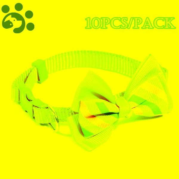 

10pcs cat collar for small dogs kitten breakaway adjustable dog collars quick release cute necklace chihuahua pet mp0038 & leads