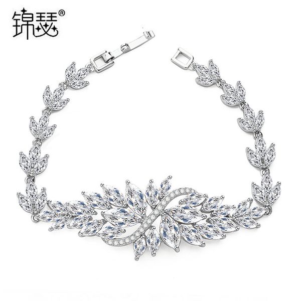 

bangles bracelet jinse ice flower zircon dinner aaa inlaid fashion jewelry, Black