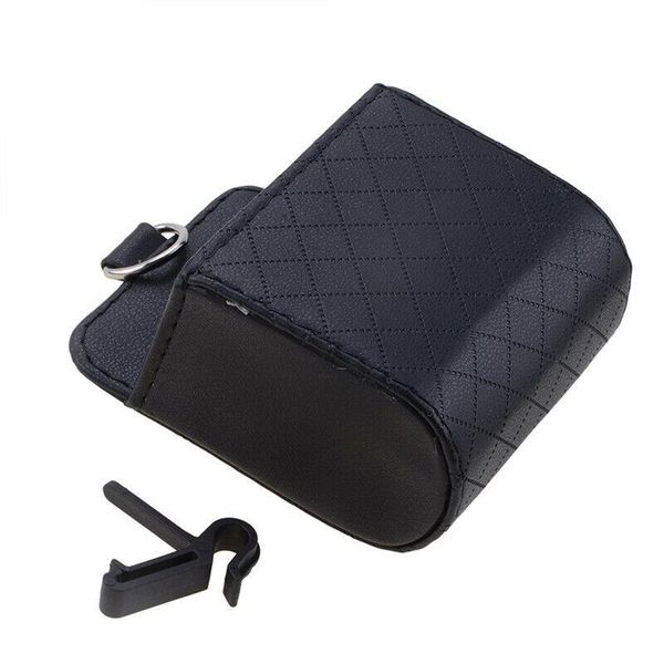 

car organizer 1 pcs storage bag black holder pu leather phone case